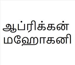 [ஆப்ரிக்கன் மஹோகனி] African 