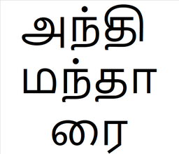 [அந்தி மந்தாரை] Anthi mantharai